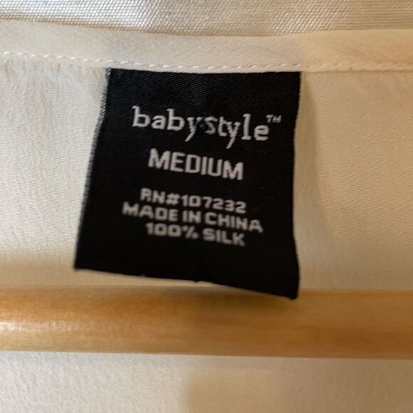 baby style cream blouse size M junior - Picture 3 of 8